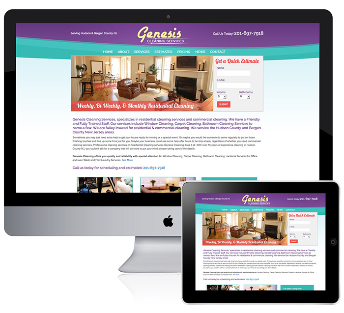 Cleaning Company Website Design in NJ