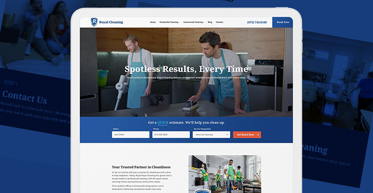 Royal Cleaning Custom Wordpess Website Blog